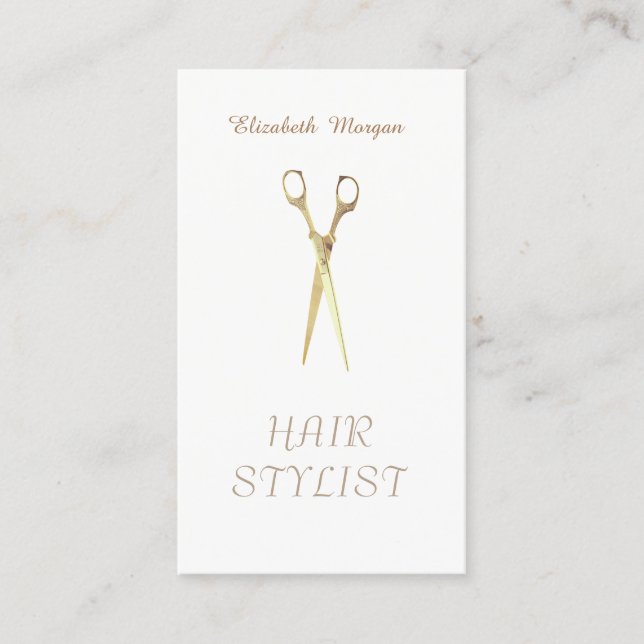 Modern Elegant Stylisk Enkel Omtänksam Sax Visitkort (Framsida)