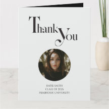 Modern elegant svart fet typografi Examen