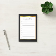 Modern elegant svart guld monogrammad att göra lis