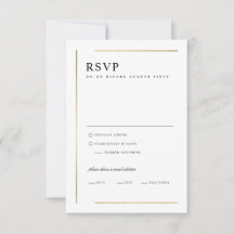 Modern Elegant Svart och Vitt Minimalistiskt Bröll