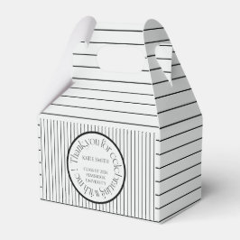 Modern elegant svart rand & djärv typografi grad presentaskar