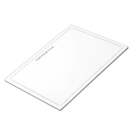 Modern Elegant Svart Vitt Anteckningsblock
