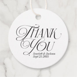 Modern Elegant - tack för Calligraphy-skript Gåvor Etiketter