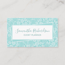 Modern Elegant Teal Grönt White