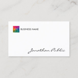Modern Elegant Template Business Company Logotyp h Visitkort