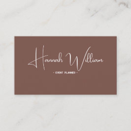 Modern Elegant Terracotta Minimalist QR-kod Visitkort