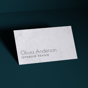 Modern Elegant Textur Grå Interiördesign Visitkort