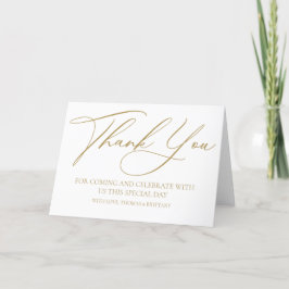 Modern elegant Thank you card Tack Kort