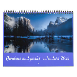 Modern Elegant-trädgårdar och Parker 20xx Kalender