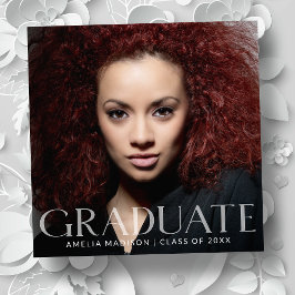 Modern Elegant Transparent text Grad-foto Meddelande