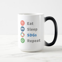 Modern Elegant Trendig Cute Global Goals 2030 Two- Magisk Mugg
