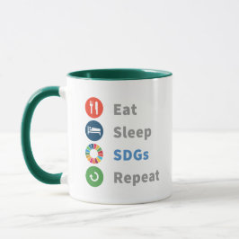 Modern Elegant Trendig Cute Global Goals 2030 Two- Mugg
