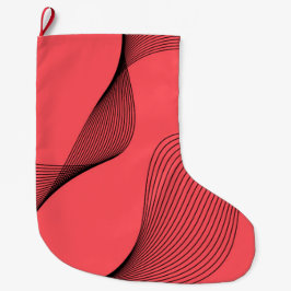 Modern, elegant, trendig, enkel illustration av vå stor julstrumpa