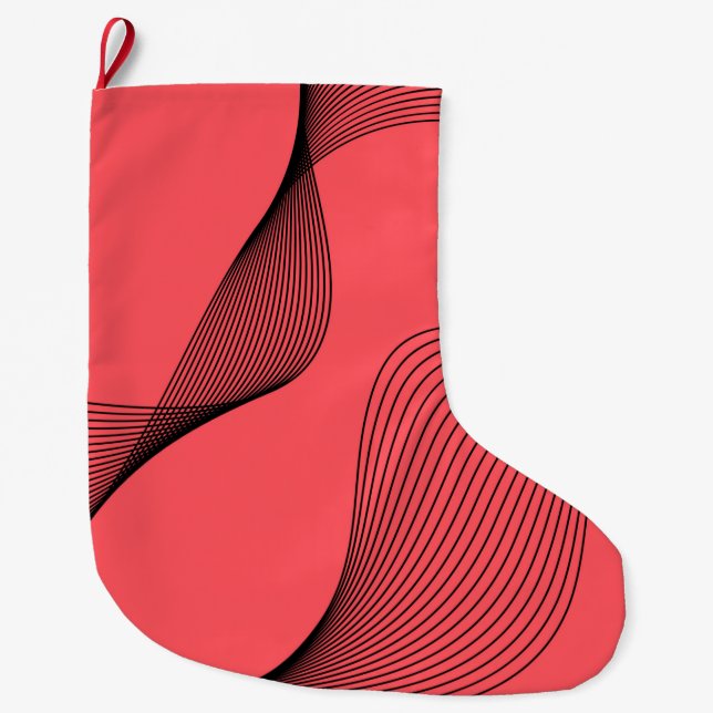 Modern, elegant, trendig, enkel illustration av vå stor julstrumpa (Framsidan)