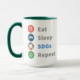 Modern Elegant Trendig ger hållbarhet 2030 Mugg