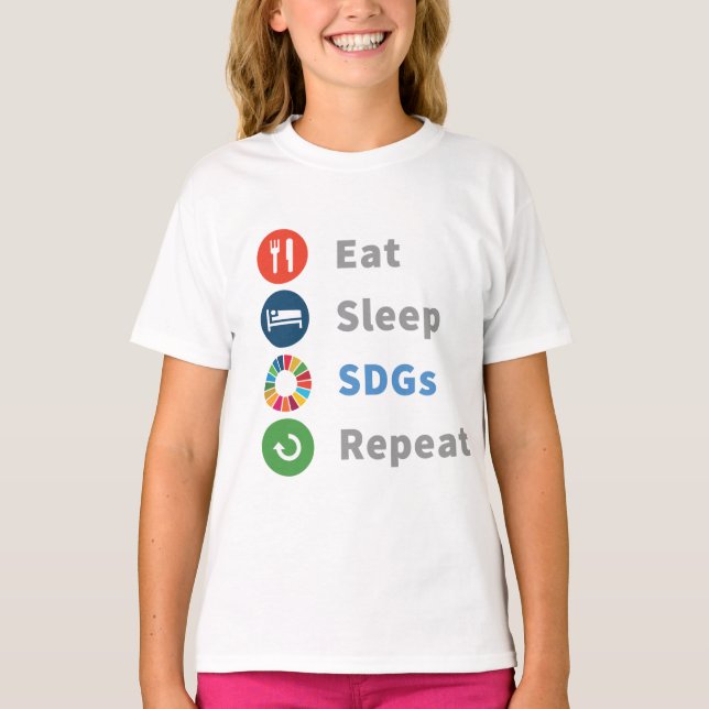 Modern Elegant Trendig ger hållbarhet 2030 T Shirt (Framsida)
