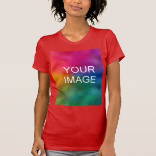Modern Elegant Trendig-mall Ladda upp foto T Shirt
