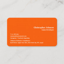 Modern Elegant Trendig Orange Fyrkantig Premium Si