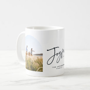 Modern elegant trendig typografi glatt jul kaffemugg