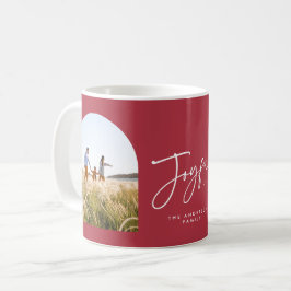 Modern elegant trendig typografi glatt jul kaffemugg
