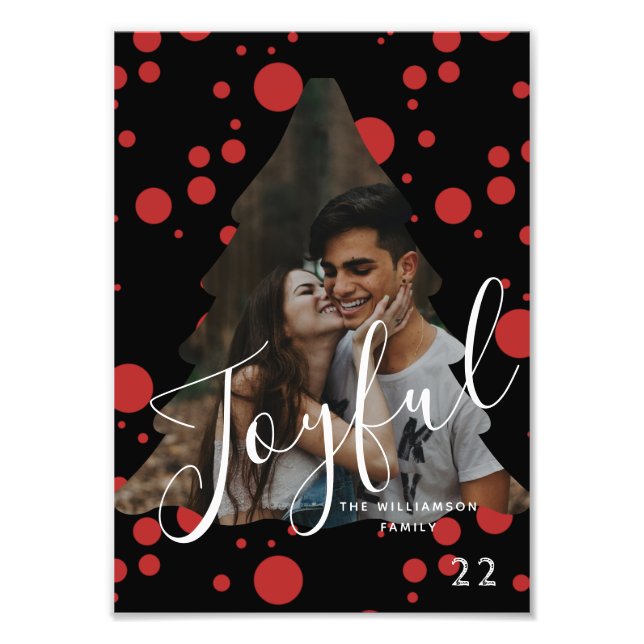 Modern elegant trendig, typografi röd 1 foto (Framsidan)