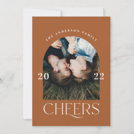 Modern elegant trendig typography rust christmas