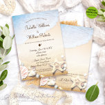 Modern Elegant Tropical Beach Starfish Bröllop Inbjudningar<br><div class="desc">Vår moderna tropiska Beach Starfish Bröllopinbjudan är bara höger för ditt badbröllop. Det imponerar med drömliknande havsyta vinkara,  varma sandstränder och förtjusande snäckor med en stjärnfisk. Du kan ändra informationen om anpassningsbarna på informationsmenyn.</div>