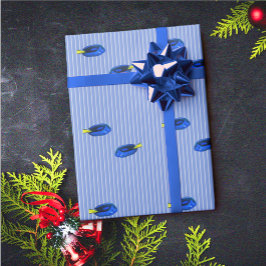 Modern Elegant Tropical Fish Mönster Presentpapper