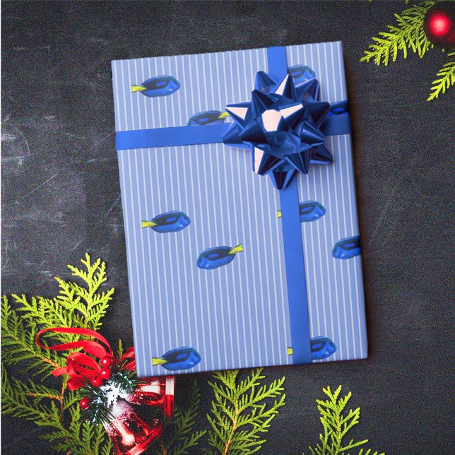 Modern Elegant Tropical Fish Mönster Presentpapper (Modern Elegant Tropical Fish Pattern Wrapping Paper)