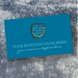 Modern Elegant Turcos Anpassningsbar Business Logo Visitkort