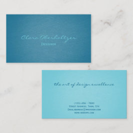 Modern Elegant Turcos Teal Designer Stylist Visitkort