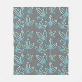 Modern Elegant Turcouise Löv Fleecefilt