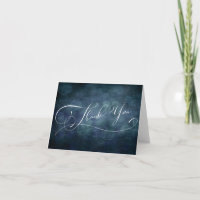 Modern Elegant Typografi, Blue Grönt Teal Bokeh
