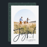 Modern elegant-typografi grönt 1 fotojul<br><div class="desc">Modern elegant trendig typografi grönt glatt helgdag jul 1 fototypografi</div>