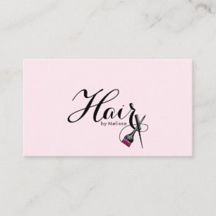 Modern Elegant-typografi - höjd efter Namn Rosa Visitkort