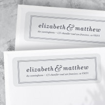 Modern Elegant Typografi - Returadress