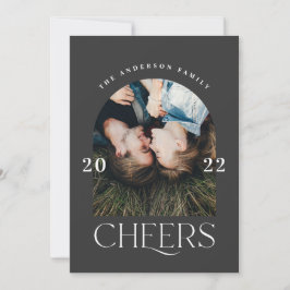 Modern elegant-typografi svart + vit jul
