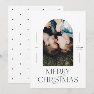 Modern elegant-typografi svart + vit julklump