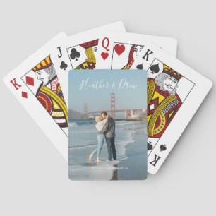 Modern Elegant Unik Bröllopsgästbok Casinokort