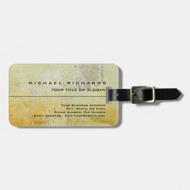 Modern Elegant Unik väggruta för enkel Gult Bagagebricka (Horisontell Framsida)