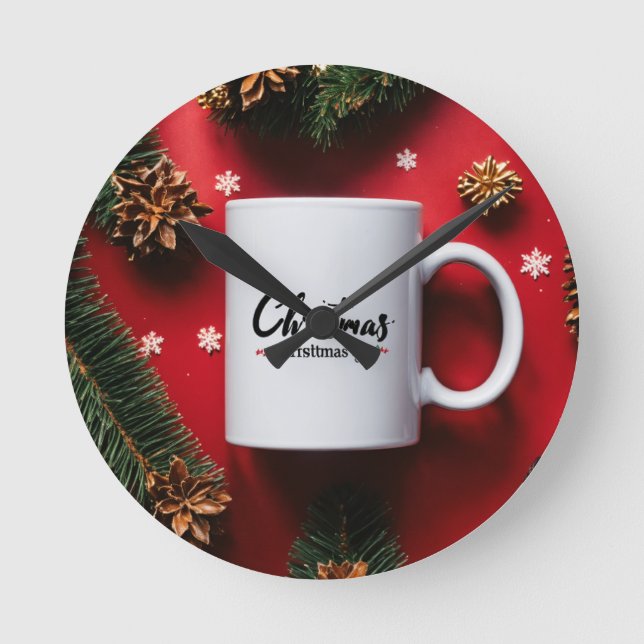 Modern Elegant-väggsluss - Perfekt-blandning av St Rund Klocka (Framsida)