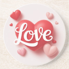 Modern Elegant Valentine-dagen Romantisk Kärleksde Underlägg