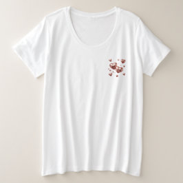 Modern Elegant Valentine's Day Romantisk Kärleksde T Shirt