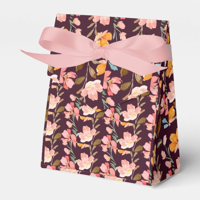 Modern Elegant Vattenfärg  Presentaskar (Framsidan Sidan)