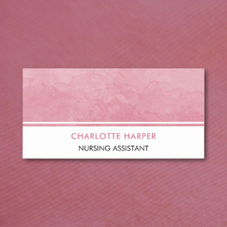 Modern Elegant Vattenfärg Tvättar  Rosa Namnbricka