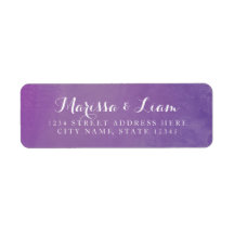 Modern Elegant vattenfärg | Violet Adress