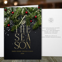 Modern Elegant Vikad Företags Julfirande