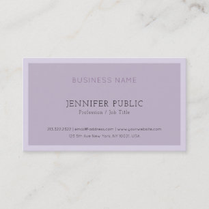 Modern Elegant Violet Färg Corporate Professionell Visitkort