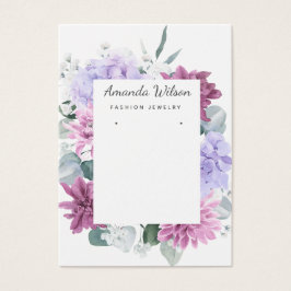 Modern Elegant-visning för smycken blommigt Visitkort