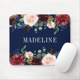 Modern Elegant Watercolor Blommigt Fashionable Musmatta